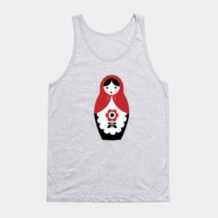 Matryoshka Nesting Doll, Red Tank Top